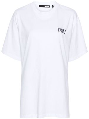 ROTATE logo-patch organic-cotton T-shirt - White