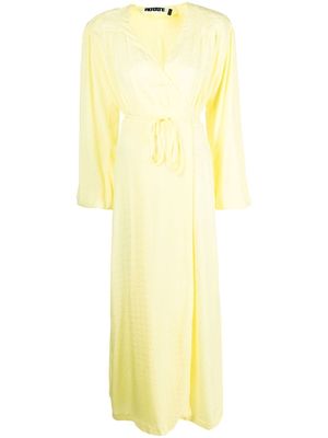 ROTATE long-sleeve maxi dress - Yellow
