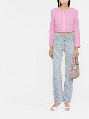 ROTATE Mie cropped jacket - Pink