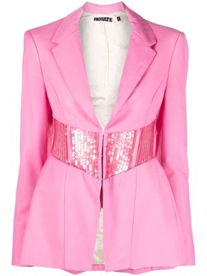 ROTATE Nara sequinned blazer - Pink