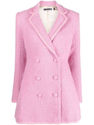 ROTATE Newton double-breasted blazer dress - Pink