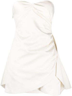 ROTATE off-shoulder bridal minidress - Neutrals