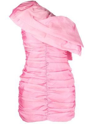 ROTATE one-shoulder ruffled minidress - Pink