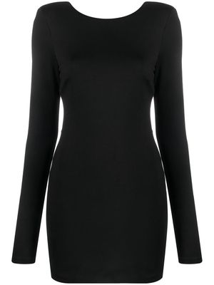 ROTATE open-back minidress - Black