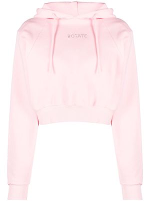 ROTATE organic-cotton hoodie - Pink
