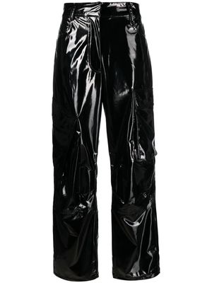 ROTATE patent-coated cargo trousers - Black