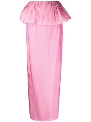 ROTATE peplum maxi skirt - Pink
