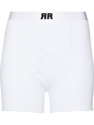 ROTATE Randi ribbed shorts - White