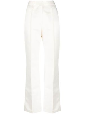 ROTATE recycled polyester high-waisted trousers - Neutrals