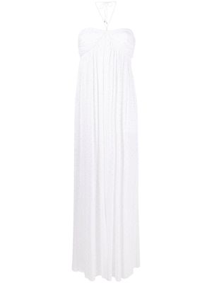 ROTATE rhinestone-embellished maxi dress - White