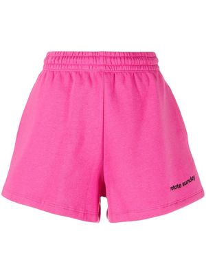 ROTATE Roda organic-cotton shorts - Pink