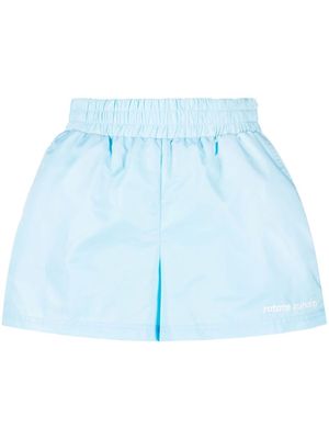 ROTATE Roxanne recycled-nylon shorts - Blue
