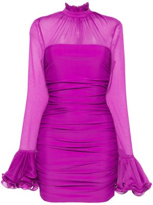 ROTATE ruffled chiffon minidress - Purple