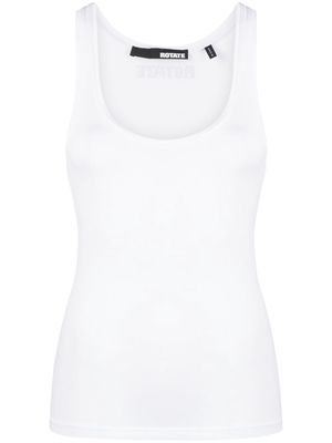 ROTATE scoop neck tank top - White