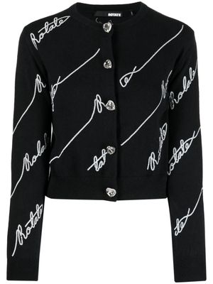 ROTATE sequin-embellished cardigan - Black