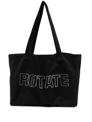 ROTATE sequin-embellished logo tote bag - Black