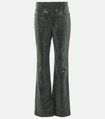Rotate Sequined straight jeans