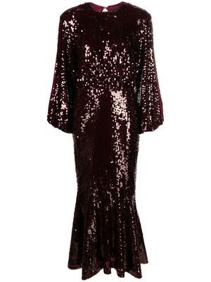 ROTATE sequinned maxi dress - Red