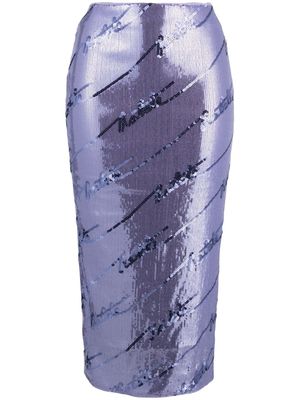ROTATE sequins mini skirt - Purple