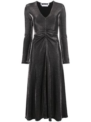 ROTATE Sierra V-neck midi dress - Black