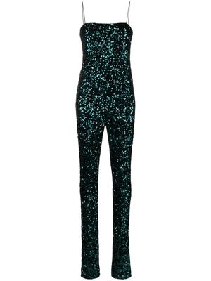 ROTATE square-neck sequined bodysuit - Green