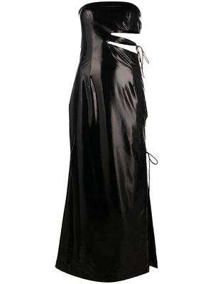 ROTATE strapless cut-out maxi-dress - Black