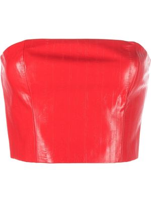 ROTATE strapless tube crop top - Red