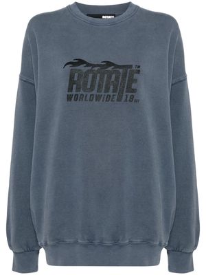 ROTATE SW Enzyme organic-cotton sweatshirt - Blue