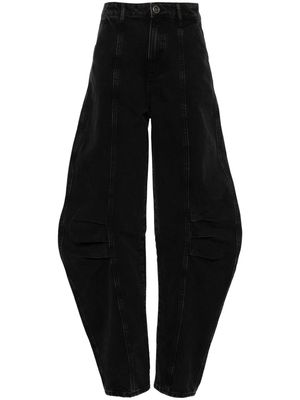 ROTATE tapered-leg organic cotton jeans - Black