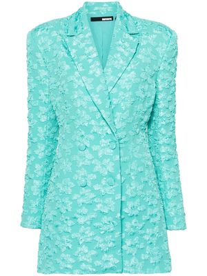 ROTATE textured double-breasted blazer - Green