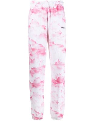 ROTATE tie-dye print track pants - Pink