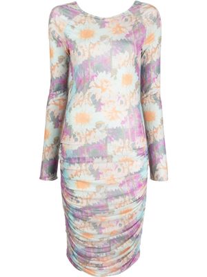 ROTATE Ulla floral-print bodycon dress - Pink