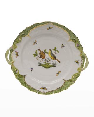 Rothschild Bird Green Chop Plate with Handles
