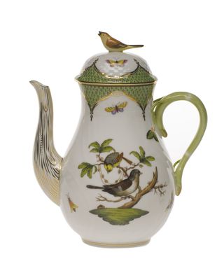 Rothschild Bird Green Coffee Pot