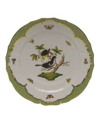 Rothschild Bird Green Motif 01 Service Plate