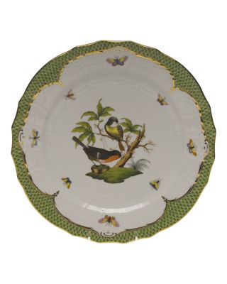Rothschild Bird Green Motif 02 Service Plate
