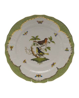 Rothschild Bird Green Motif 03 Service Plate