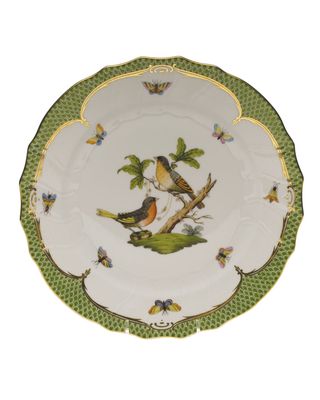 Rothschild Bird Green Motif 08 Dinner Plate