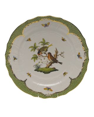Rothschild Bird Green Motif 10 Service Plate