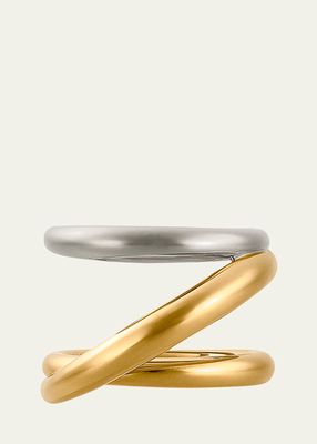 Round Trip Wrapped Bracelet in Gold Vermeil