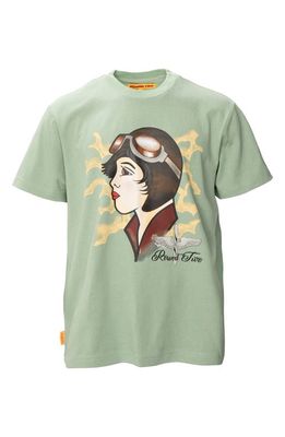 Round Two Pilot Graphic T-Shirt in Mint