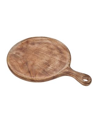 Round Wood Handled Chopping Board
