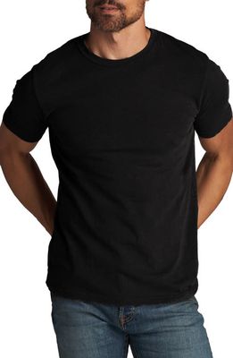 Rowan Men's Asher Standard Slub Cotton T-Shirt in Black