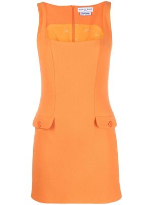Rowen Rose virgin wool sleeveless dress - Orange