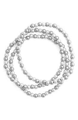 ROXANNE ASSOULIN Baby Bubble Bunch Set of 3 Bracelets in Silver
