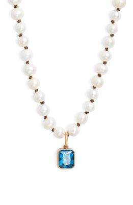 ROXANNE ASSOULIN Blue Lagoon Pendant Necklace in Ivory