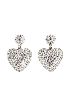 Roxanne Assoulin Heart & Soul crystal earrings - Silver
