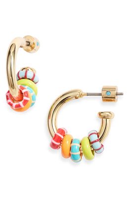 ROXANNE ASSOULIN Just Another Day In Paradise Hoop Earrings in Rainbow