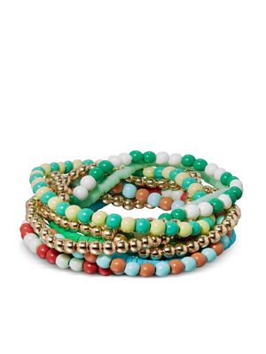 Roxanne Assoulin La Ponche beaded bracelet set - Green