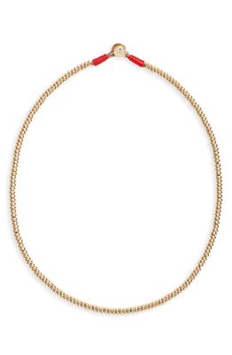 ROXANNE ASSOULIN The Corduroy Beaded Necklace in Shiny Gold